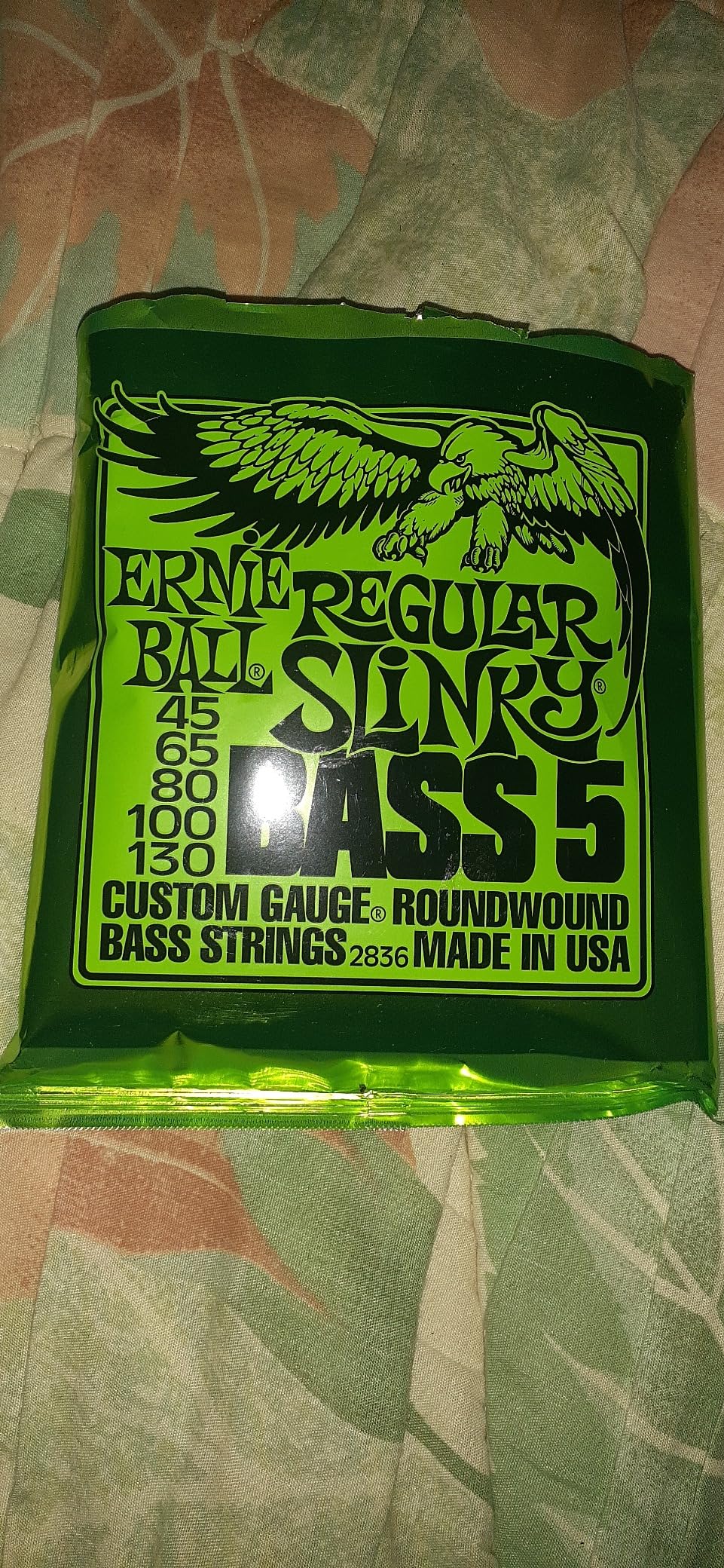 Ernie Ball Regular Slinky Nickel Wound Bass Guitar Strings, 50-105 Gauge (P02832) - Customer Photo 1