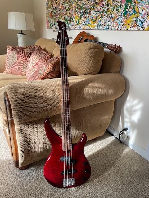 Yamaha 4 String Bass Guitar, Right Handed, Black, (TRBX174 BL) - Customer Photo 2