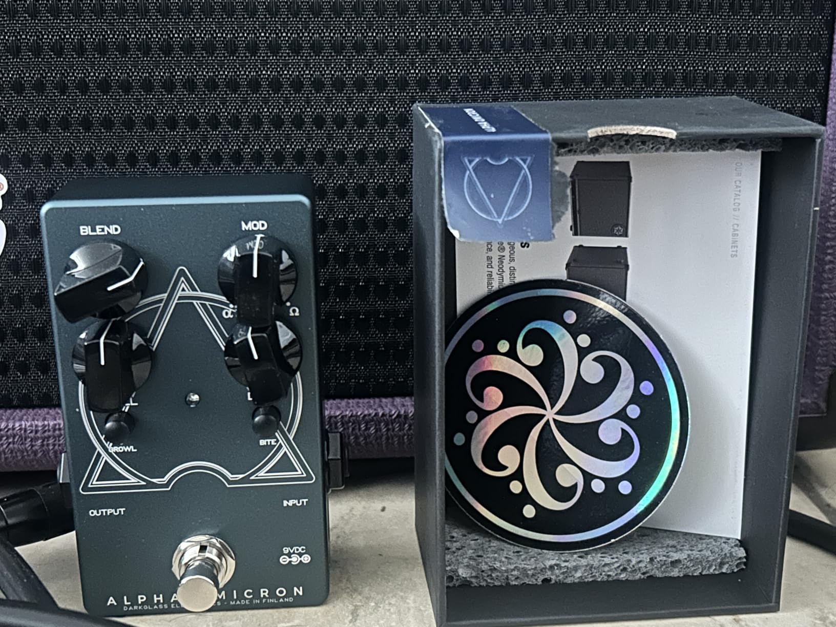 Darkglass Alpha Omicron Bass Preamp/OD Pedal w/Dual Distortion Modes, Blend Control, and Analog Signal Path - Customer Photo 1