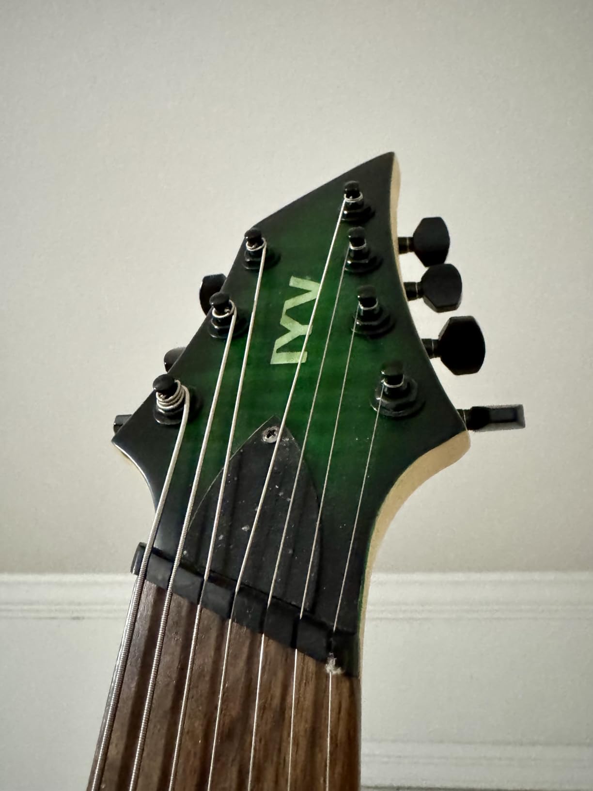 IYV 7 String ISFF7U-450 Fanfret Electric Guitar Trans Green, Right - Customer Photo 1
