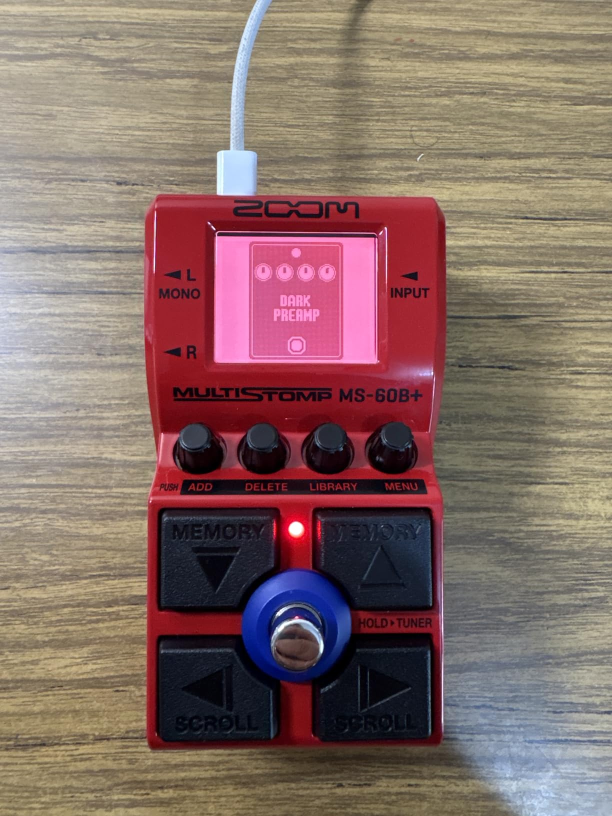 Zoom MS-60B+ MultiStomp Bass Effects Pedal with 95+ Effects Featuring Amp Models, Preamps, Chorus, Delays, Reverbs, Filters, Stereo Effects, Effect Chaining, Single Stompbox, Tuner, & Battery Powered - Customer Photo 1