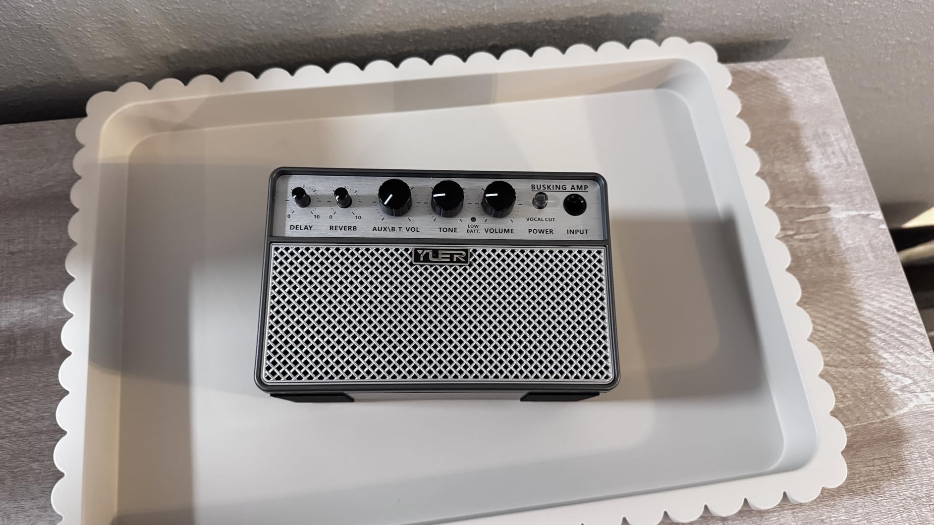 Yuer BA-10Pro 10W Acoustic Guitar Amp, Portable Vocal & Guitar Amplifier with Digital Delay/Reverb Effect Headphone Jack/OTG Wireless Small Guitars Amp for Recording, Practice, Travel with Carry Bag - Customer Photo 1